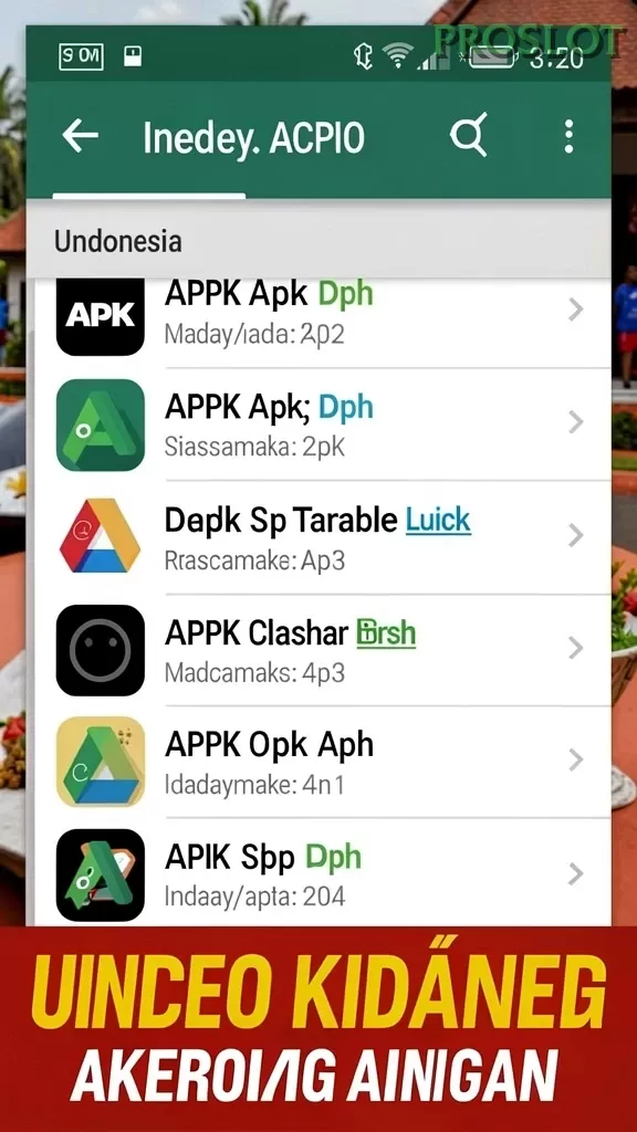 Cuplikan layar CRS99 — menu navigasi